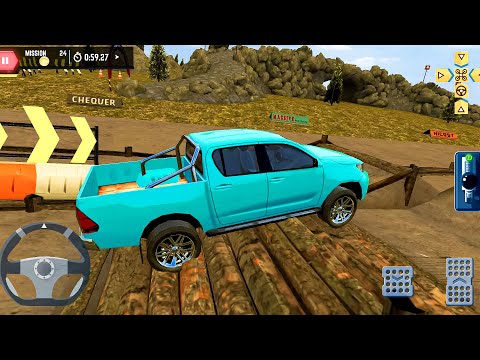 Modern Pick-up 4x4 Offroad Parking Simulator - Rough Driving! Android gameplay