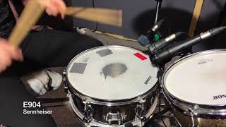 Video thumbnail for Sennheiser e604  vs Sennheiser e904  Snare and tom drum mic shootout test by Fluffy Sound Production