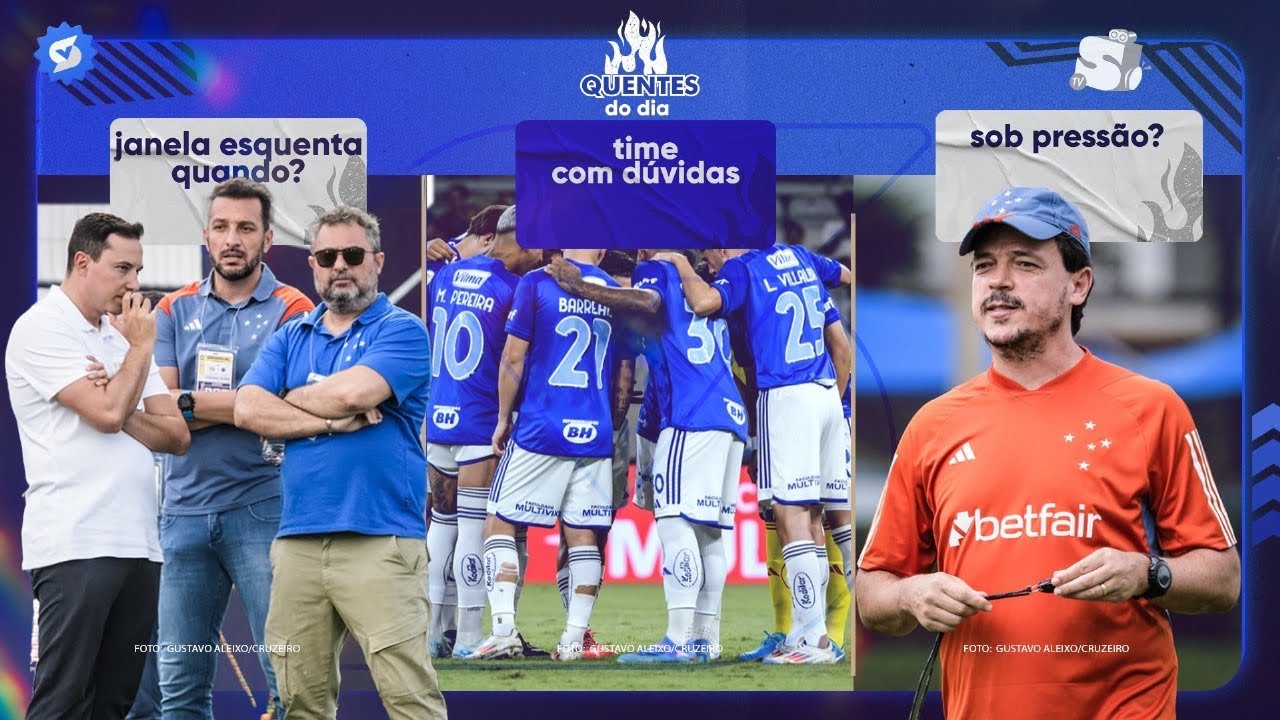 FERNANDO DINIZ ESTÁ SOB PRESSÃO NO CRUZEIRO? MERCADO DE REFORÇOS AQUECE SEMANA QUE VEM