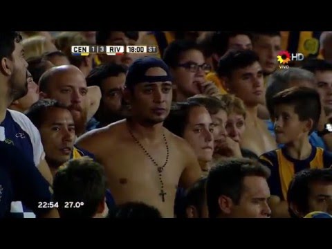 Gol de Larrondo (e/c). Rosario Central 1- River 3 | Primera División 2016 - Fecha 04