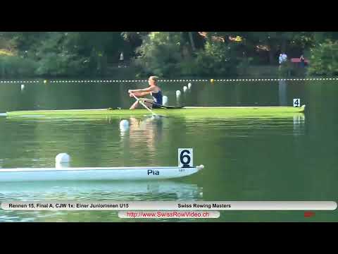 301 ,CJW 1x, Final A, SM Rotsee 3  Juli 2022 Einer Juniorinnen U15 Rennen 15