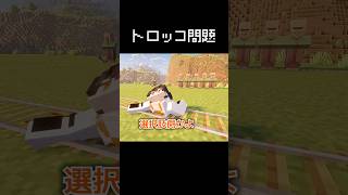 トロッコ問題に巻き込まれた瞬間 #マイクラ #コント #茶番