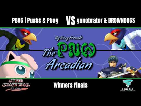 Push$ & Pbag vs ganobrator & BROWNDOGSRCOOL42 - Melee Doubles Winners Finals - PNW Arcadian 2026