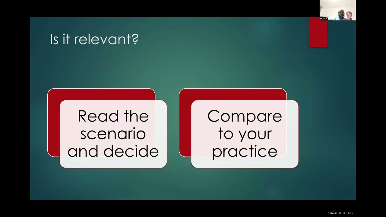 BSAPCH- RCPCH START Assessment Series Session 2- Critical Appraisal & Dealing with complaints