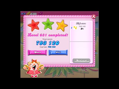 Candy Crush Saga Level 631   ★★★   NO BOOSTER
