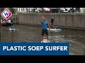 Plastic Soep Surfer supt 300 kilometer voor afval scheiden in de klas