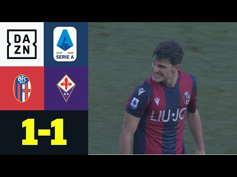 90+4! Orsolini per direktem Freistoß zum Ausgleich: FC Bologna - AC Florenz 1:1 | Serie A | DAZN