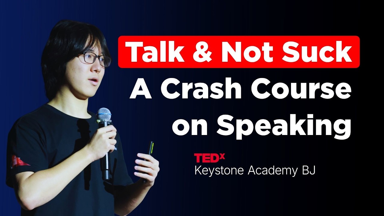 Talk & Not Suck - A Crash Course on Speaking | Richard Deng | TEDxKeystone Academy BJ
