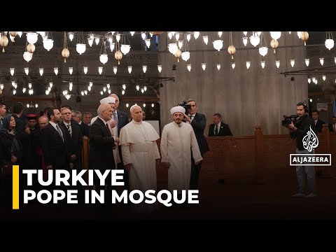 Pope Leo in turkey: Pontiff visits Istanbul’s Sultanahmet mosque