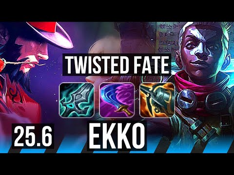 TWISTED FATE vs EKKO (MID) | 43k DMG, 20/3/6, Legendary | EUW Diamond | 25.6