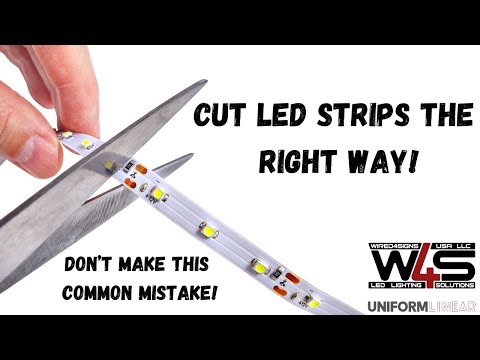 Part of a video titled Cutting LED Strips The Right Way - Comprehensive video Tutorial