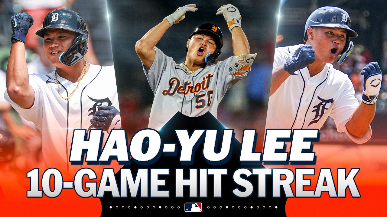 Hao-Yu Lee's 10-game hitting streak is the LONGEST EVER by a Taiwanese-born Major Leaguer! 😤