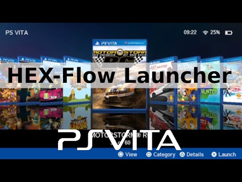 Hex-Flow Launcher. Alternative UI Launcher PS Vita. VitaHex
