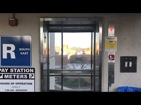 Scenic Modded US Traction Elevator (Car 4) | Regents Drive Garage | Univ of MD | College Park, MD