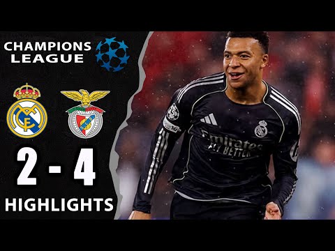 Benfica vs Real Madrid 4-2 || Highlights & All Goals || UEFA Champions League
