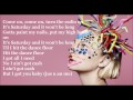 Sia - Cheap thrills (lyrics video) ft  Sean Paul