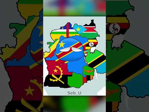 Countries that border the most (#countryballs edit)