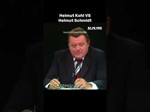 Helmut Kohl VS Helmut Schmidt #politik #helmutschmidt #wahlkampf