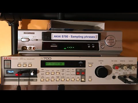 AKAI S700 - Sampling phrases