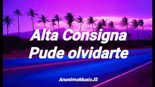Alta Consigna - pude olvidarte (letra)