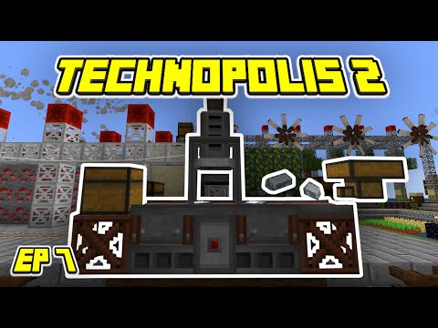 EPIC Minecraft Technopolis 2 Skyblock Train Automation!
