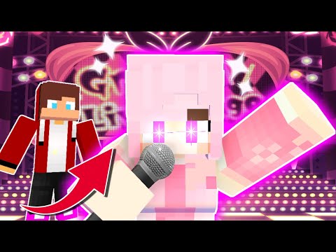 パール - JJ become a girl and idol !?【Minecraft Parody Animation Mikey and JJ Maizen】