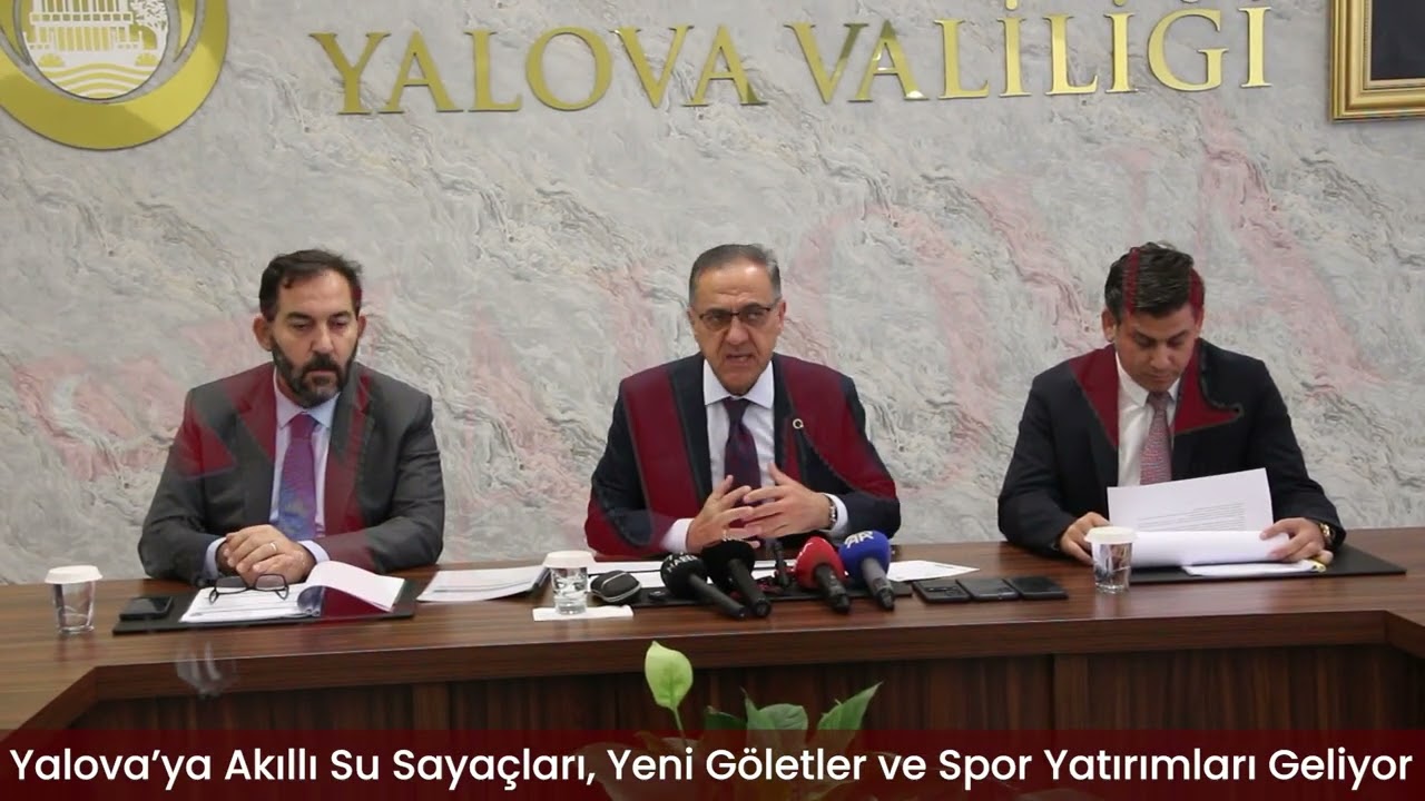 Yalova’ya Akıllı Su Sayaçları, Yeni Göletler ve Spor Yatırımları Geliyor