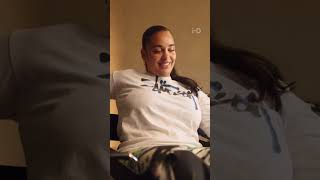 She&#39;s in loveeeee 👀 #jorjasmith #love #celebrity