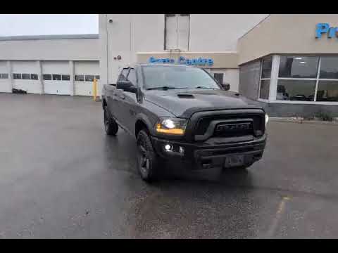 2019 Ram 1500 Classic Warlock 4x4 Quad Cab 6'4" Box in Gray for sale at Kitchener Chrysler Dodge Jeep Ram in Kitchener, ON