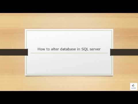 How to alter database in SQL server -part 5