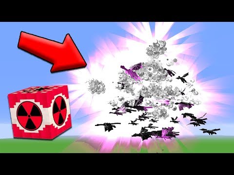 1 MEGA NUKE vs 100 ENDER DRAGONS | Minecraft