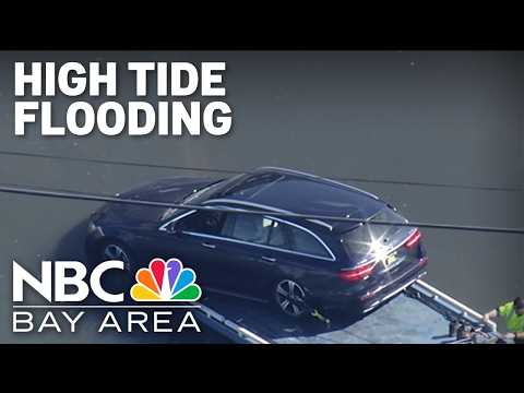 High tides cause flooding in several Bay Area cities