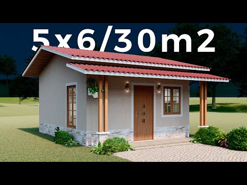 🏡A Small House of 5x6 meters / Would you dare to live in 30 square meters? 💚