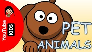 Learn Pet Animals Names and Sounds with Actual Pictures - YouTube Kids