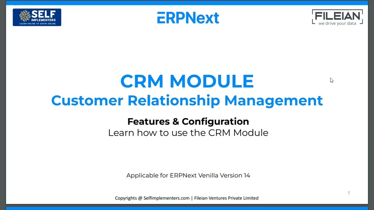11. How to Implement ERPNext CRM (Customer Relationship Management) | Implement at a Low Cost Only