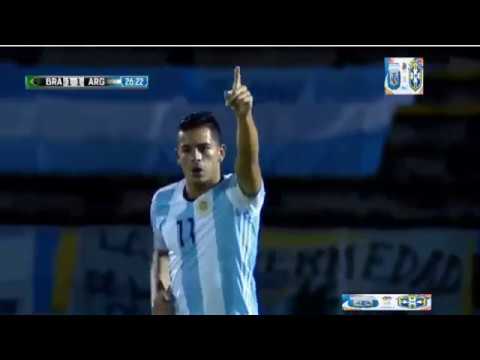 Gol de Braian Mansilla - Brasil 1 x 1 Argentina - Sudamericano Sub 20