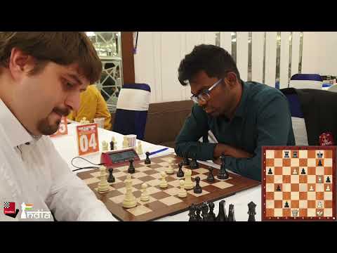 Sethuraman's cute queen sacrifice to queen his pawns against Pavel Ponkratov | Delhi GM 2022
