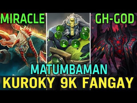 Miracle [Huskar] - Matumbaman [Earth Spirit] - Gh-GOD [Shadow Fiend] & Kuroky [9K MMR Fangay]