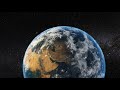 Earth Zoom In Realistic Clouds With Alpha Matte