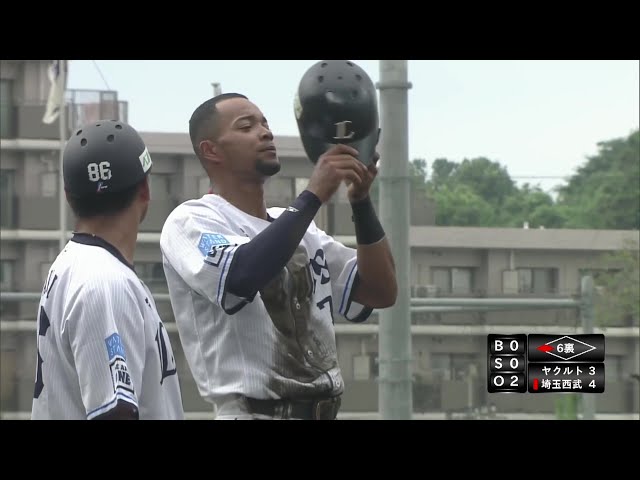 【ファーム】左中間を破った!! ライオンズ・モンテル 2点タイムリー3ベースで逆転!! 2025年8月9日 埼玉西武ライオンズ 対 東京ヤクルトスワローズ