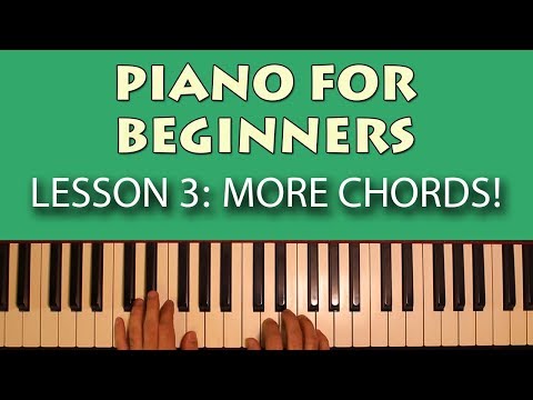 Piano Lessons for Beginners Part 3 More important chords you should know