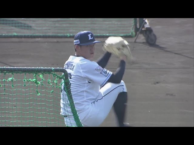 【春季キャンプ】直球に力あり!! ライオンズ・隅田知一郎がキャンプ初の打者相手の投球!!  2024年2月13日 埼玉西武ライオンズ