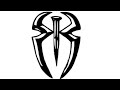 How To Draw Roman Reigns' RR Logo [] WWE [] Tashfiq's Arts & Crafts []