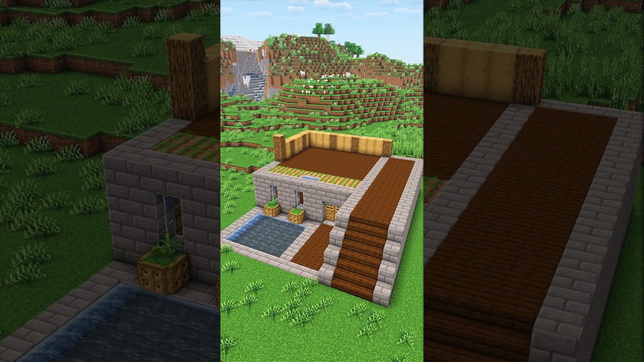 EASY  house | Tutorial Minecraft #shorts