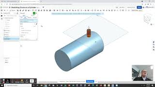 Placing a Hole in A Cylindrical Wall in OnShape