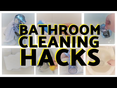 7 DIY BATHROOM CLEANING HACKS | HOW TO MAKE CLEANING YOUR BATHROOM EASY | BATHROOM SPEED CLEANING Video