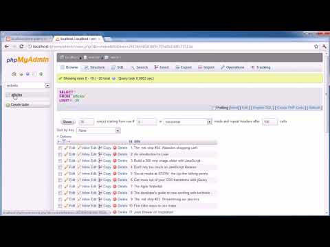 050 Mysql Database Example Part 1 Php Object Oriented Programming Projects