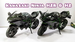 Unboxing Model Moto Kawasaki Ninja H2R & H2 1: