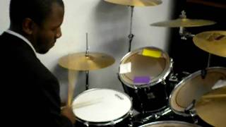 Adam Anthony Allen AKA Slikk J on Drums during benediction