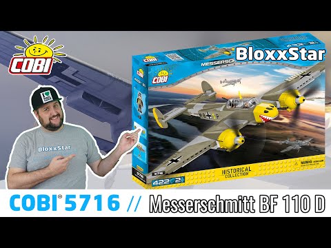 COBI® 5716 🦈 Messerschmitt BF 110 D |▶️| Unboxing, Build, Fakten, Fazit 💬 | 🖖 BloxxStar | 📽️ 4K